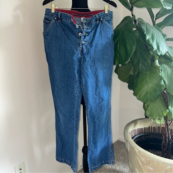 B.U.M. Equipment Women's 100% Cotton Jean Denim Painter Pants Trousers 15/16 - Picture 10 of 13